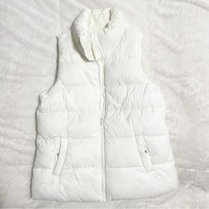 Old Navy Women’s XS Puffer Vest Full Zip Nylon Fleece Lined